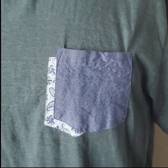 Steel & Jelly London heather green pocket tee xl - Picture 3 of 6